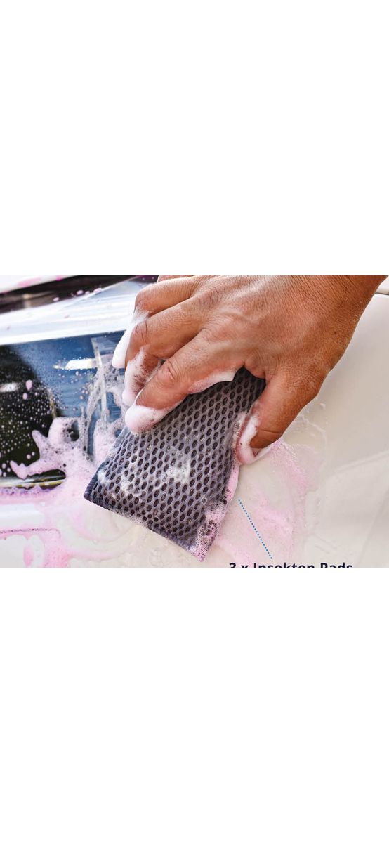 Burete din microfibră pentru îndepărtarea insectelor de pe autoturisme