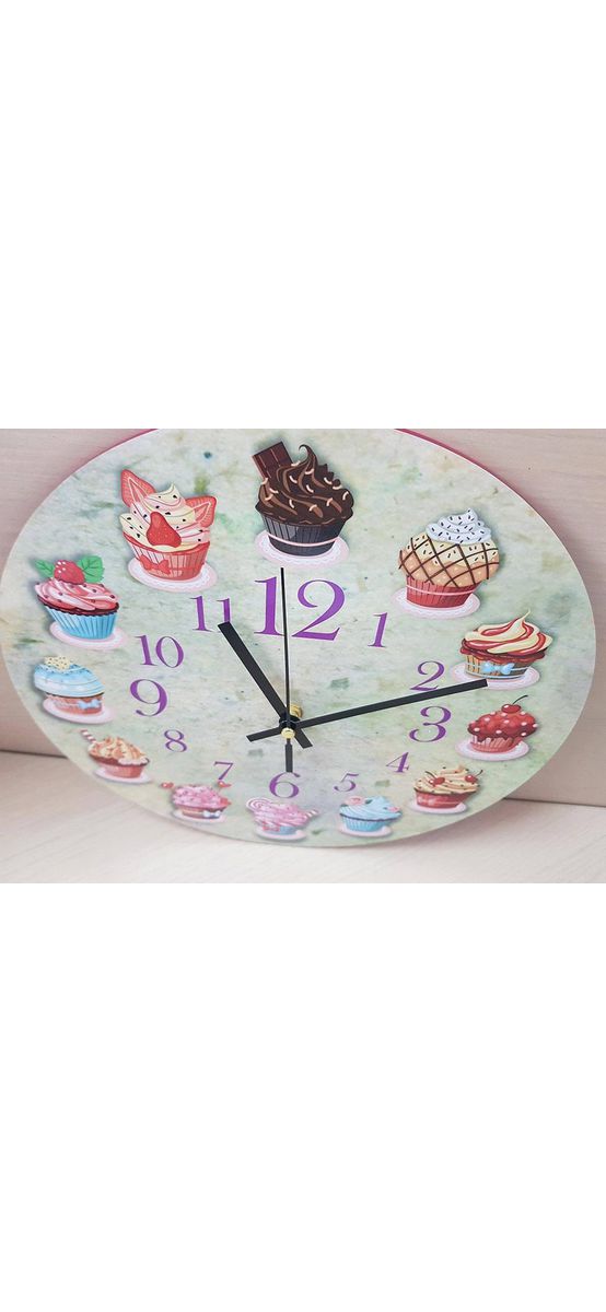 Ceas perete, Folina, model Brioşe, pentru bucătărie, 30 cm