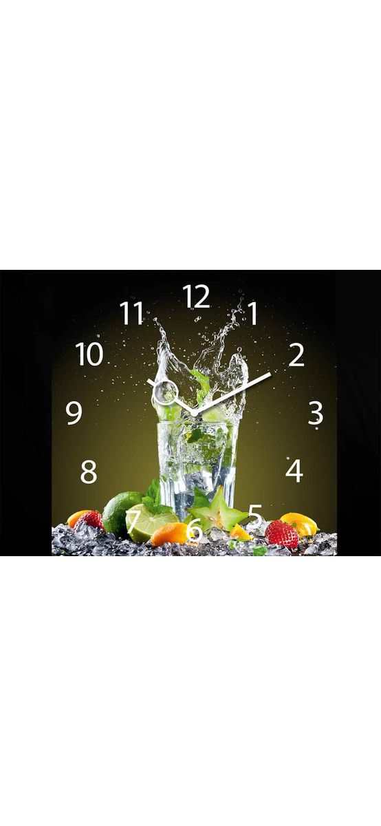 Ceas decorativ bucătărie Ice Mojito