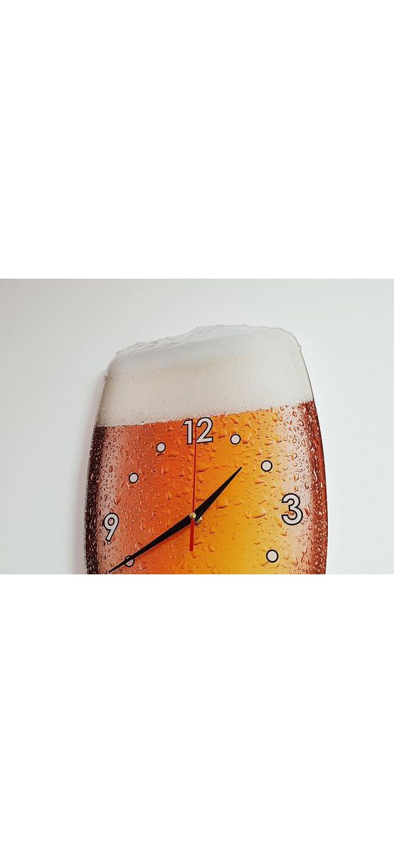 Ceas perete, Folina, în formă de Pahar de bere, 50 cm