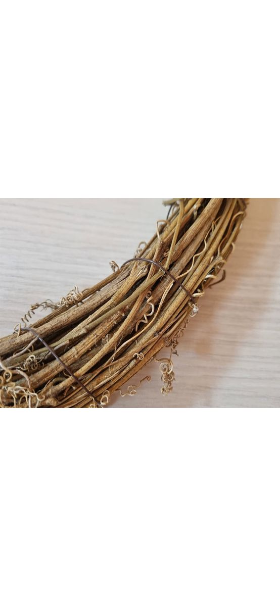 Coroniţă din nuiele maro, 40 cm diametru