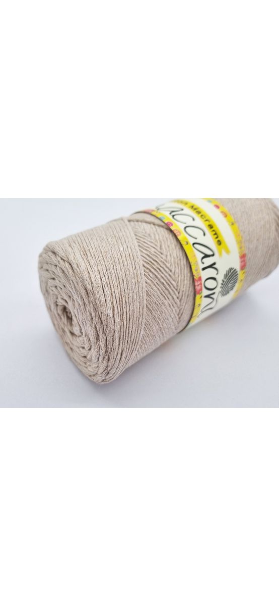 Fir textil Maccaroni Cotton Macrame natur