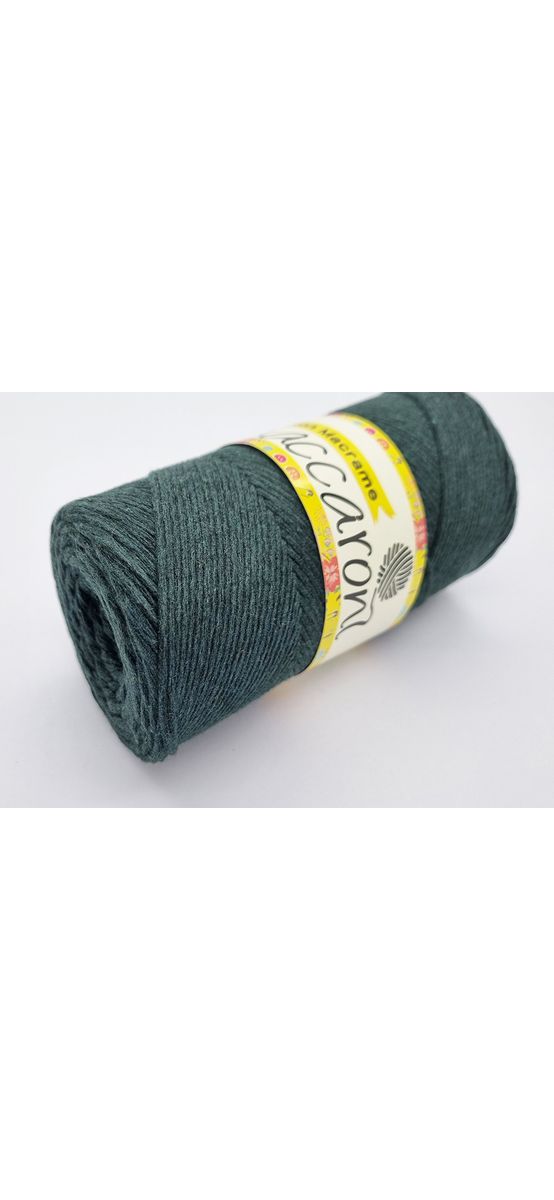 Fir textil Maccaroni Cotton Macrame verde inchis