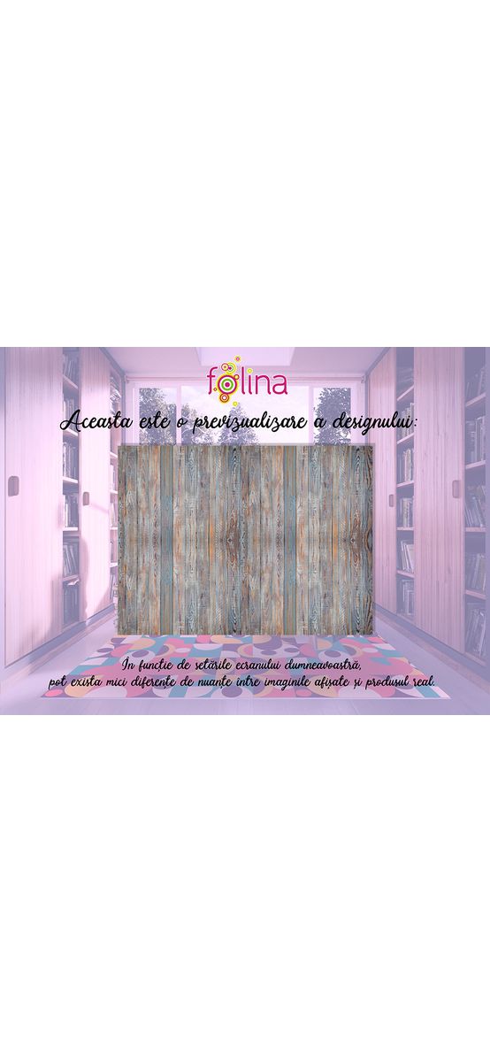 Covor antiderapant pentru hol si terasa , din pvc, model textură lemn, traversa antiderapanta la rola de 79x115 cm