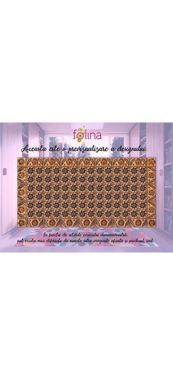 Covor antiderapant pentru bucătărie, din pvc, model Corint, linoleum antiderapant la rolă de 80x158 cm