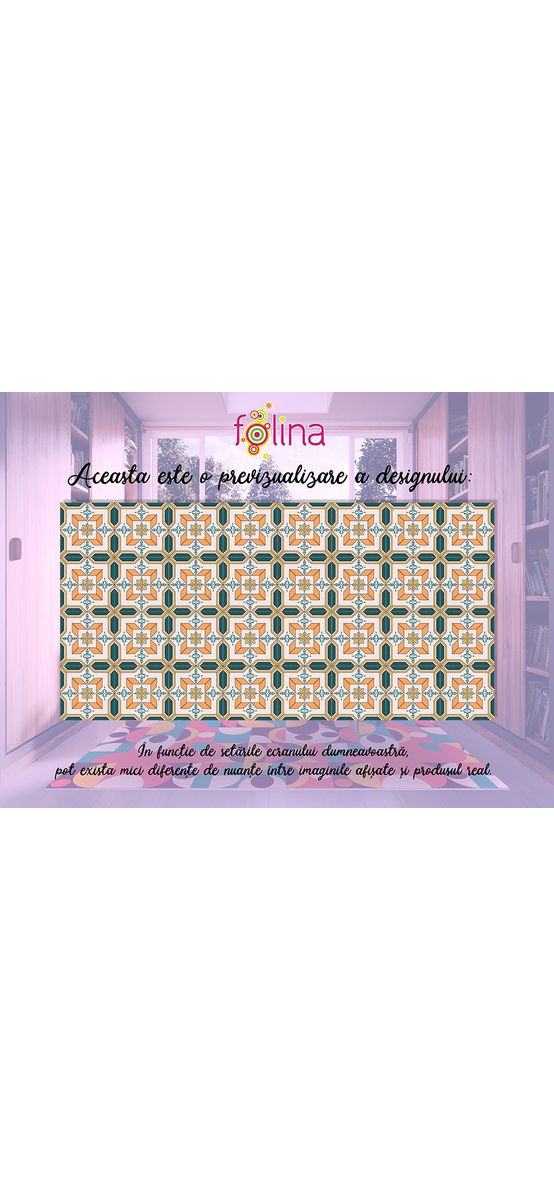 Covor antiderapant pentru bucătărie, din pvc, model Faro, linoleum antiderapant la rolă de 80x158 cm