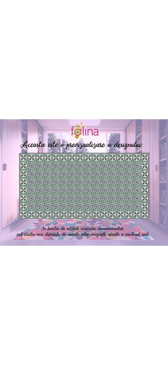 Covor antiderapant pentru bucătărie, din pvc, model Megara, linoleum antiderapant la rolă de 80x158 cm
