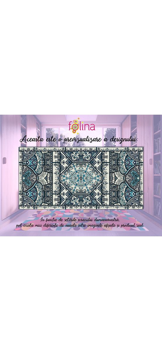 Covor antiderapant pentru bucătărie, din pvc, model Verno, linoleum antiderapant la rolă de 80x158 cm