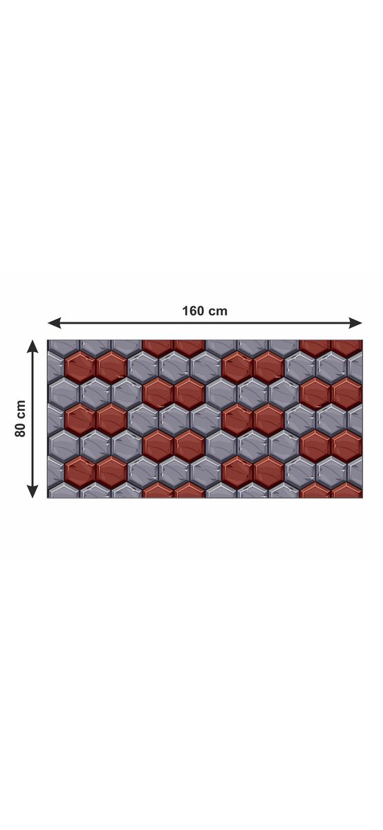 Covor antiderapant pentru hol și terasă, din pvc, model Oviedo, linoleum antiderapant la rolă de 80x158 cm