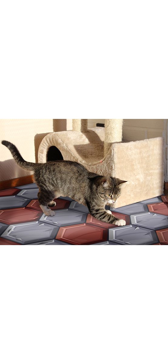 Covor antiderapant pentru hol și terasă, din pvc, model Oviedo, linoleum antiderapant la rolă de 80x158 cm