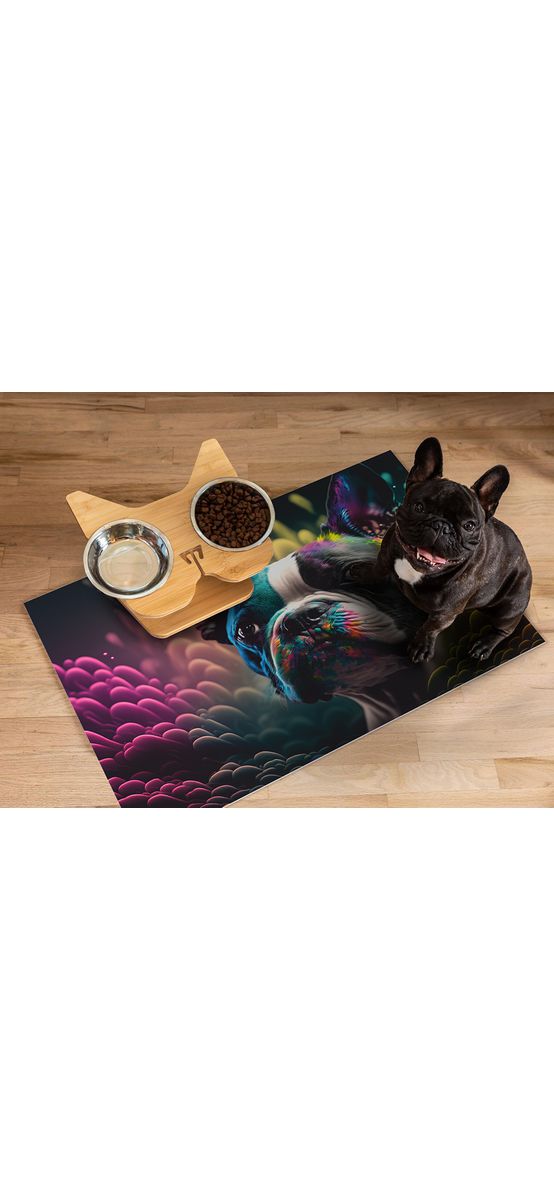 Covor antiderapant din vinil, model multicolor, 79 x 100 cm