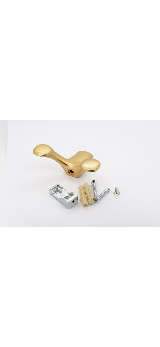 Cuier din inox, suport de perete pentru halate sau prosoape, model SUS304-auriu