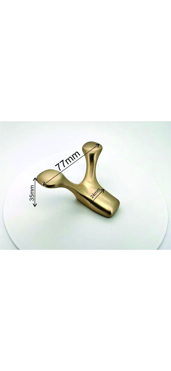 Cuier din inox, suport de perete pentru halate sau prosoape, model SUS304-auriu