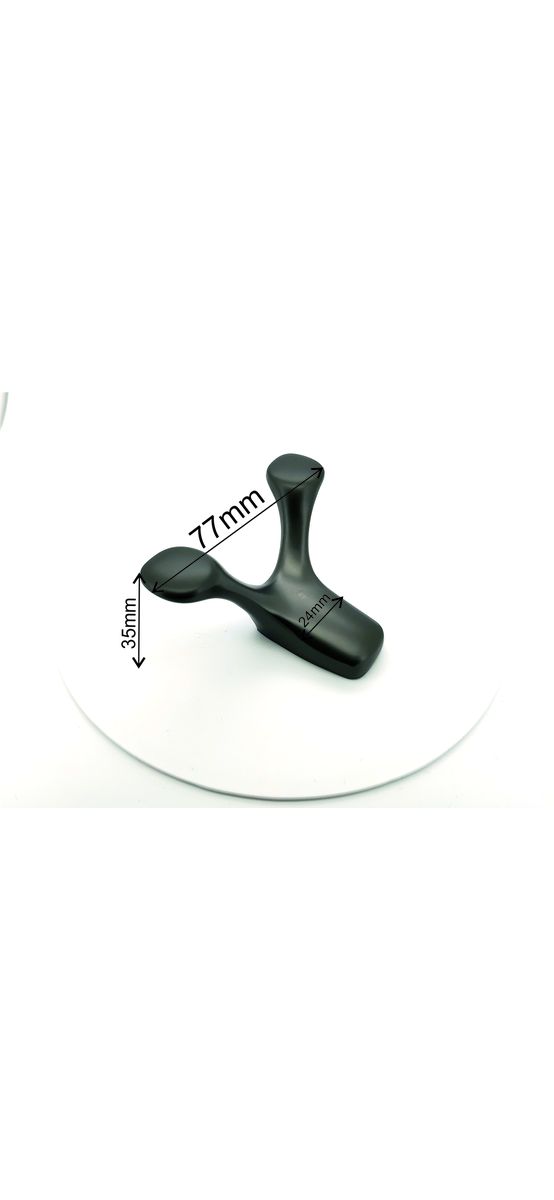 Cuier din inox gri, suport de perete pentru halate sau prosoape, model SUS304-gri