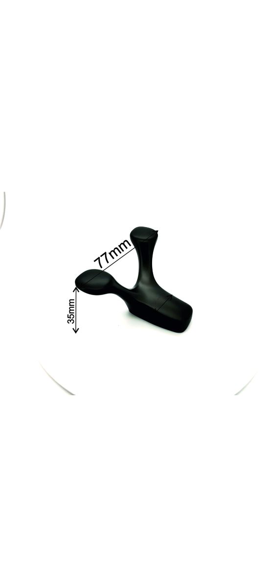 Cuier din inox negru, suport de perete pentru halate sau prosoape, model SUS304-negru