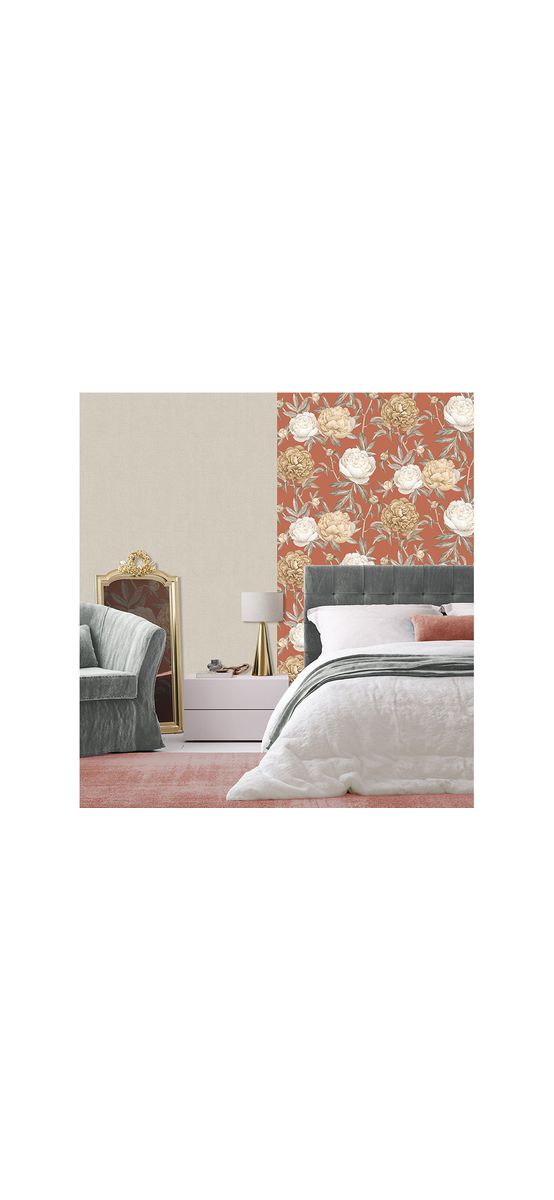 Tapet floral cu bujori, Ugepa Adele M57305