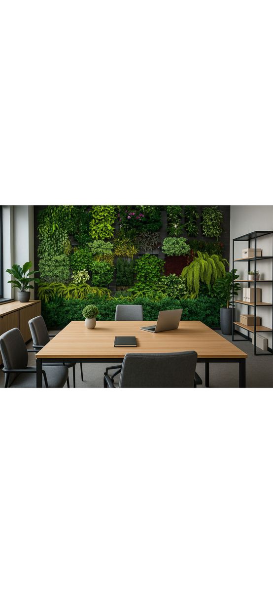 Fototapet plante verzi Erismann Hanging Garden – decor tip grădină verticală, 400x270 cm