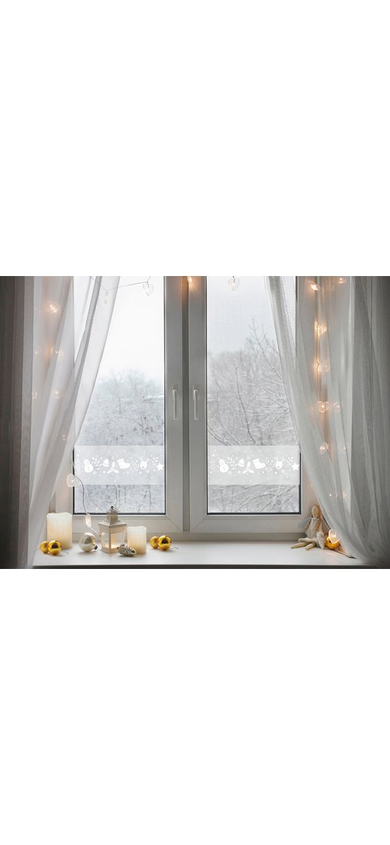 Sticker geam electrostatic, Winter Joy, rolă de 20x150 cm