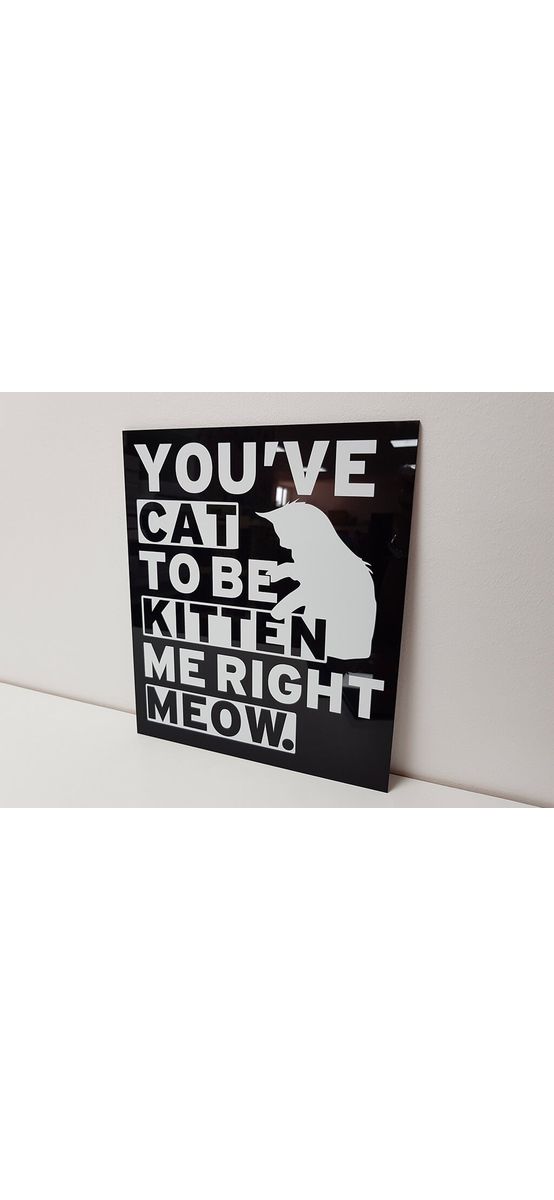 Tablou mesaj Kitten, Folina, decorațiune cu text, dimensiune tablou 26x29 cm