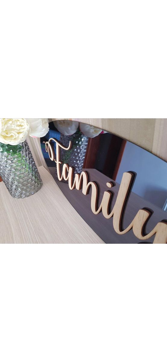 Decoraţiune perete Family, Folina, culoare gri, dimensiune decorațiune 60x22 cm