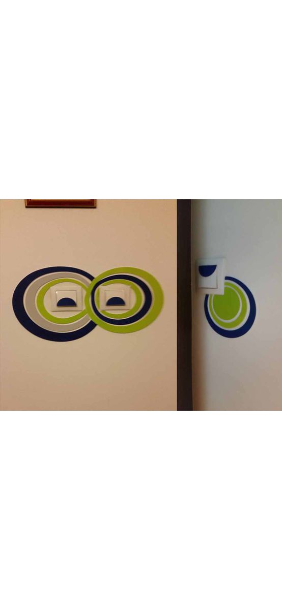 Sticker 3D Cercuri colorate