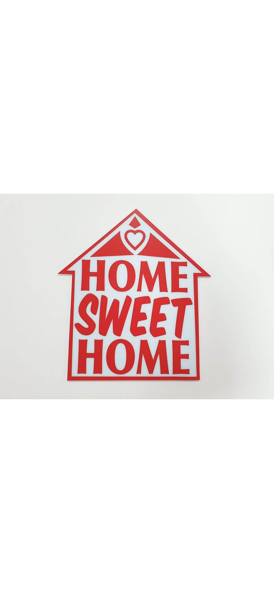 Decoraţiune Home sweet home roşie