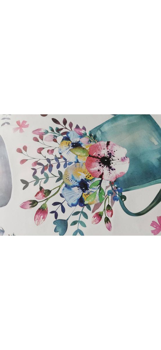 Stickere Ghivece cu flori, Folina, decor floral multicolor