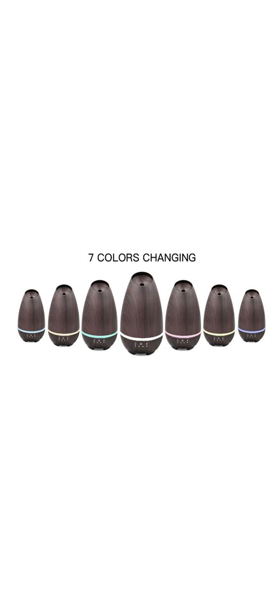 Aparat aromaterapie Wood cu leduri colorate