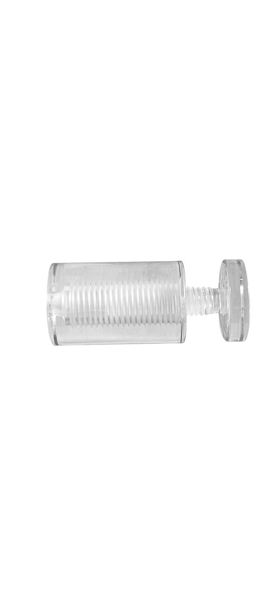 Distanțiere de semnalistică din plastic transparent 20x20mm – montare discretă și sigură