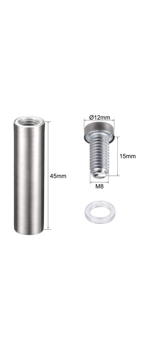 Distanţiere semnalistică, Folina, din inox, 12 x 50 mm