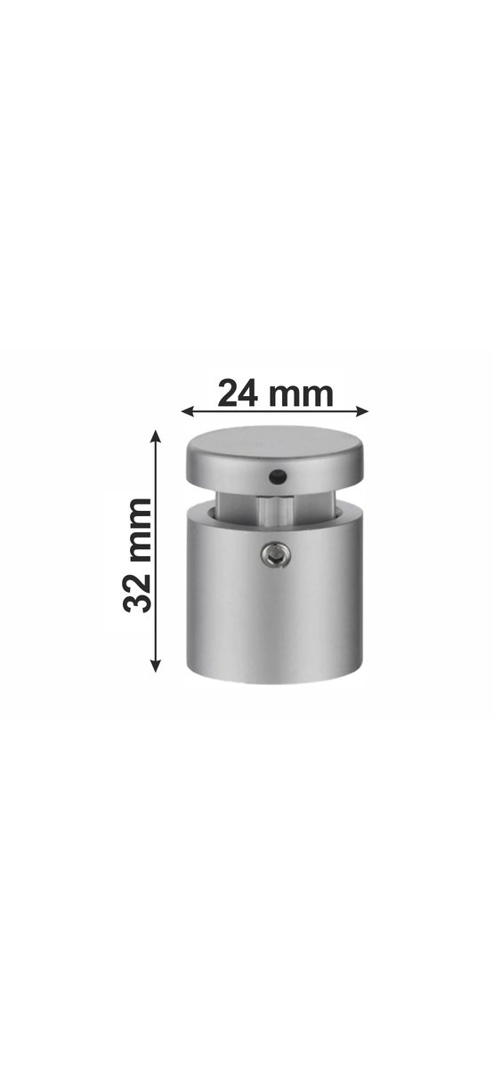 Distanţiere semnalistică inox, Folina, 24 x 32 mm