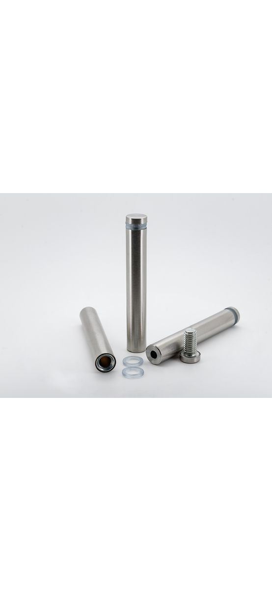 Distanţiere semnalistică din inox, Folina, 12x75 mm