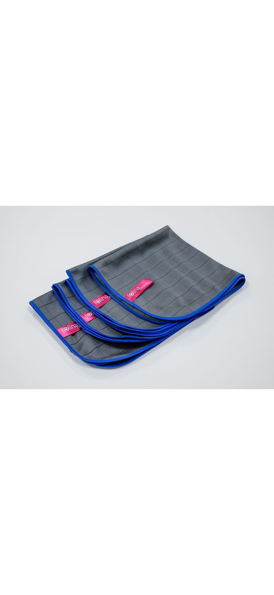 Set 2 lavete microfibră tip carbon pentru curățarea perfectă a suprafețelor din sticlă, 40x40cm