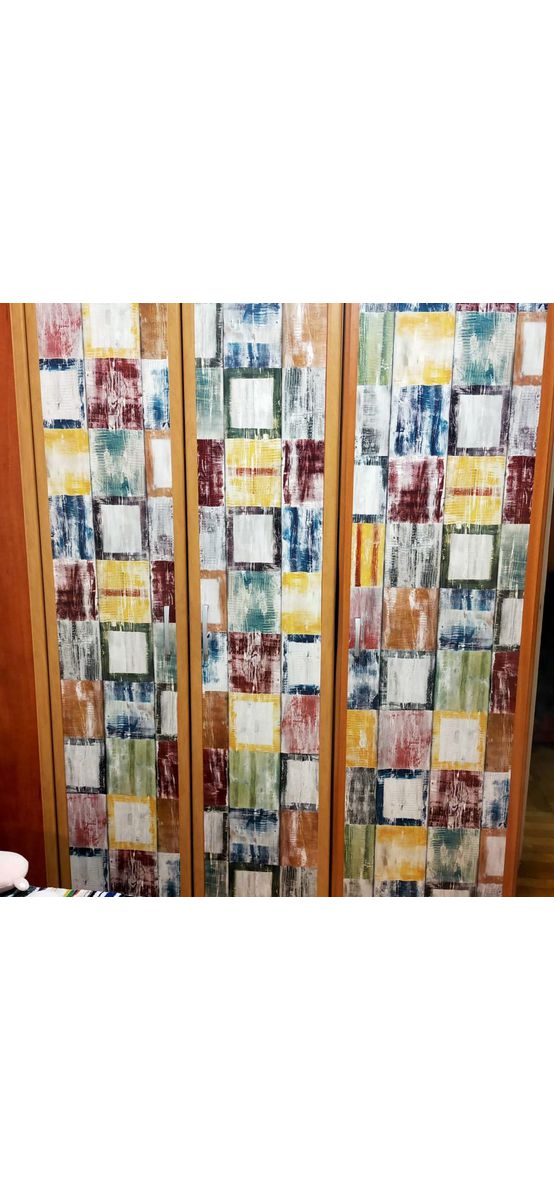 Autocolant mobilă lemn vintage multicolor, d-c-fix Bahia, rolă de 45 cm x 200 cm
