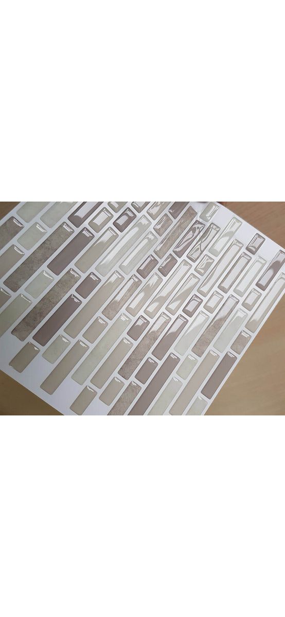 Faianţă autoadezivă 3D mozaic gri - set 10 bucăţi