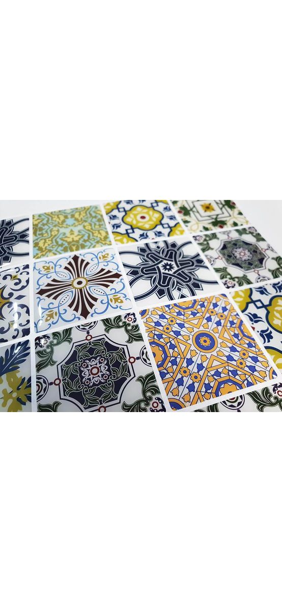 Faianţă autoadezivă 3D Smart Tiles Porto, Folina, multicolor - set 10 bucăţi