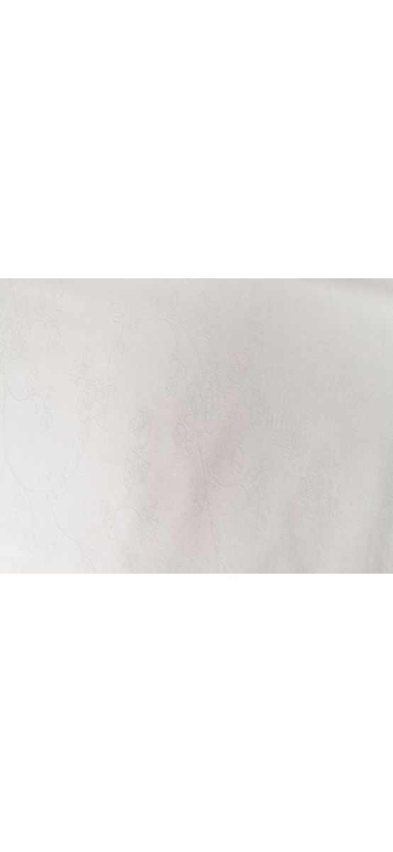 Faţă de masă impermeabilă Amelie albă, d-c-fix, elegantă, cu un discret model floral, 140 cm lăţime