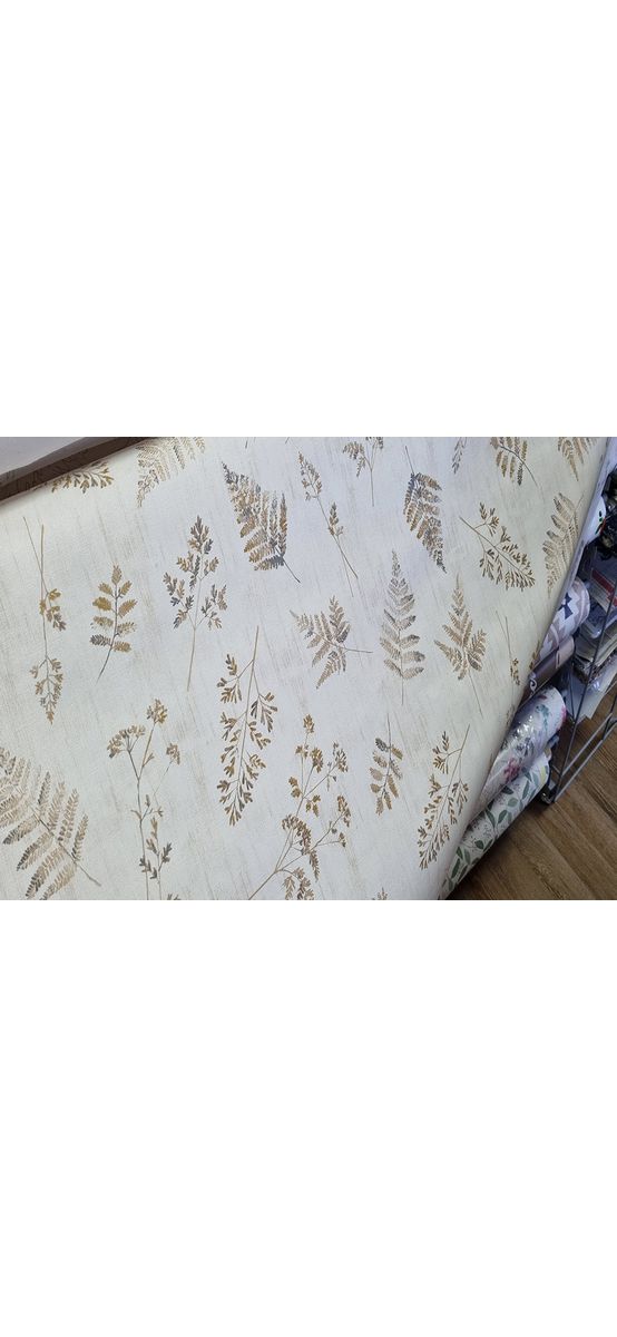 Faţă de masă impermeabilă Meadowia Sepia, d-c-fix, ivoire cu imprimeu frunze maro, 140X150 cm