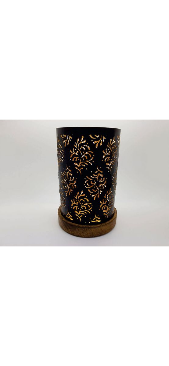 Felinar lumânare, Folina, Byzantium, metalic, 27 cm înălţime