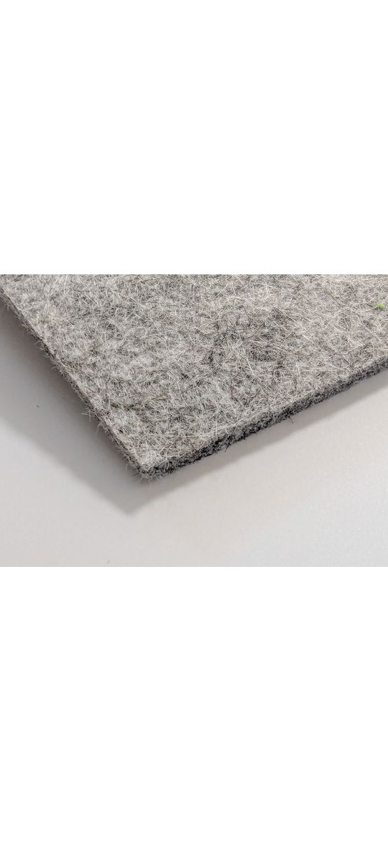 Fetru la metru, pâslă gri cu grosime de 3 mm, 100 cm lățime