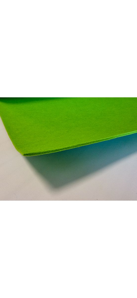 Fetru la metru, pâslă verde brotacel cu grosime de 3 mm, cu lățimea de 100cm