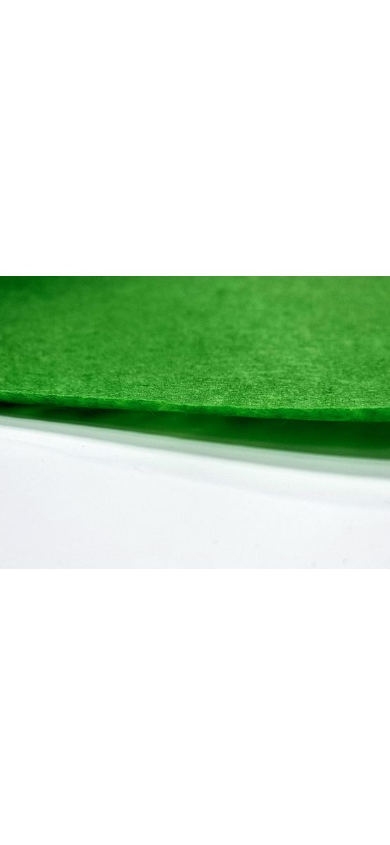 Fetru la metru, pâslă verde cu grosime de 1 mm, cu lățimea de 100cm