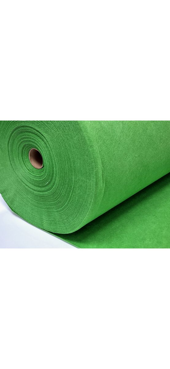 Fetru la metru, pâslă verde cu grosime de 1 mm, cu lățimea de 100cm