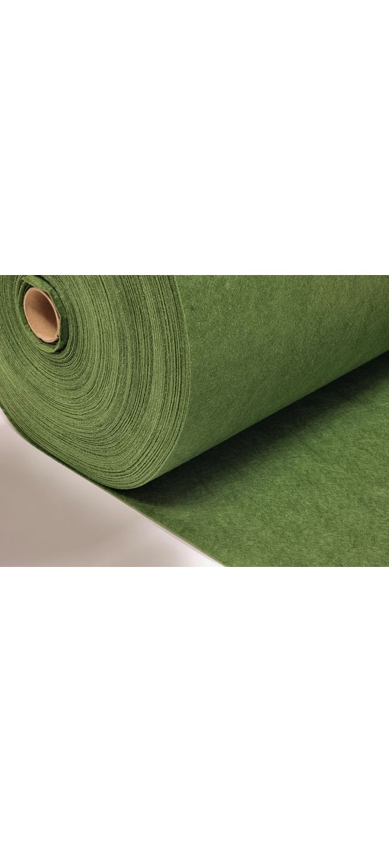 Fetru la metru, pâslă verde kaki cu grosime de 1 mm, cu lățimea de 100cm