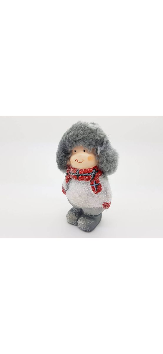 Figurină Copilaş în zăpadă, 13 cm înălţime