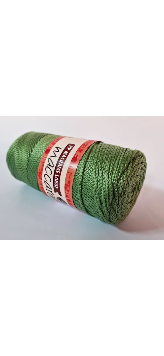 Fir macrame verde, Maccaroni PP macrame large