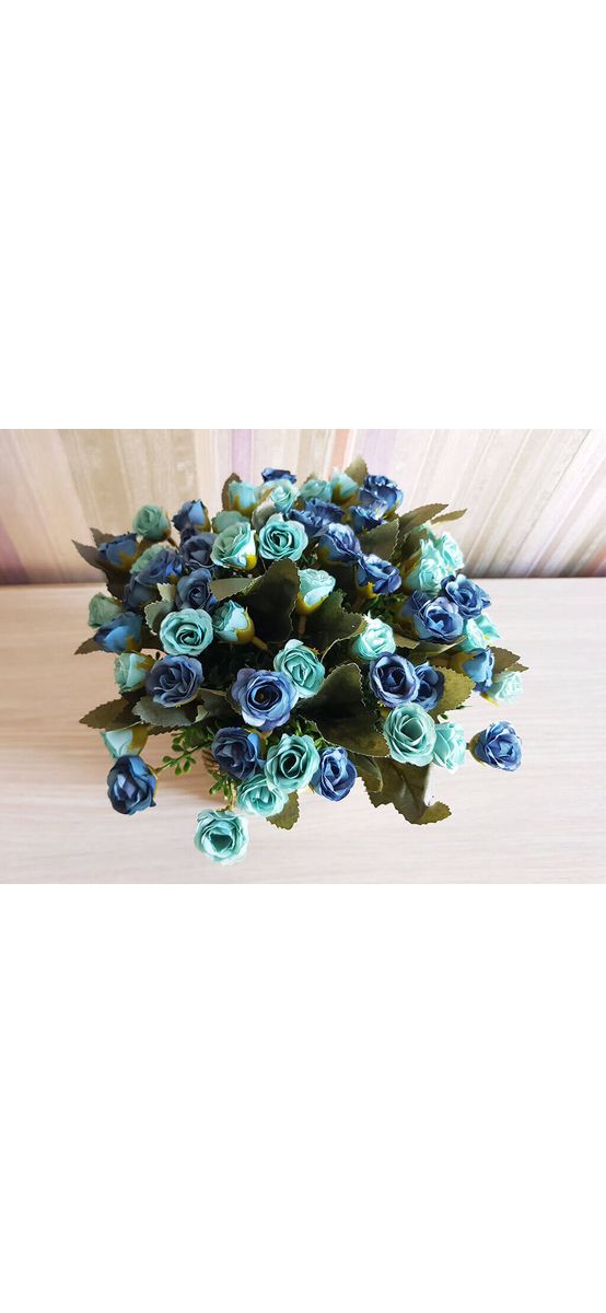 Aranjament floricele albastre în vas ceramic Dream 