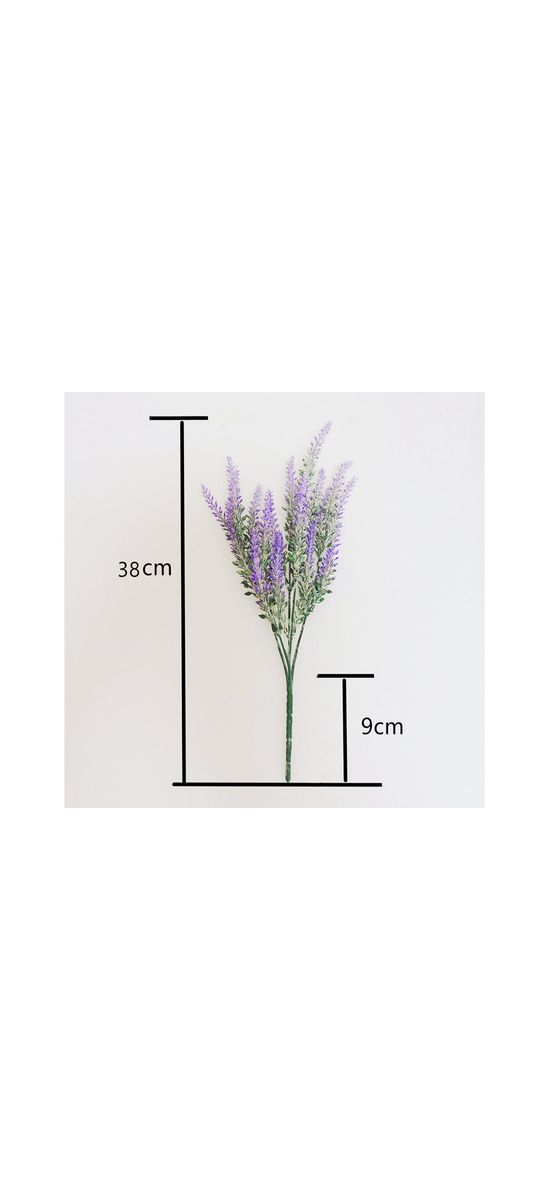 Buchet lavandă din flori artificiale, 38 cm înălţime