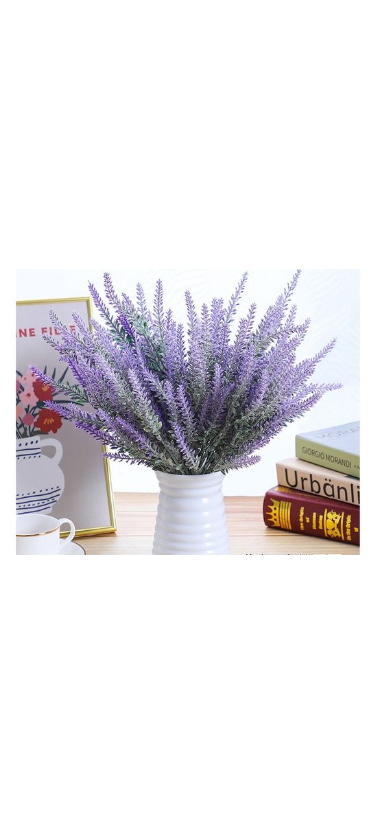 Buchet lavandă din flori artificiale, 38 cm înălţime