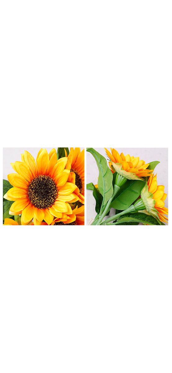 Buchet floarea soarelui artificială, 35 cm înălţime